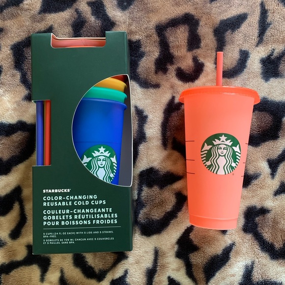 HOST PICK🌈Starbucks 2020 Color Changing Cup Peach - Picture 2 of 3